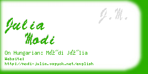 julia modi business card